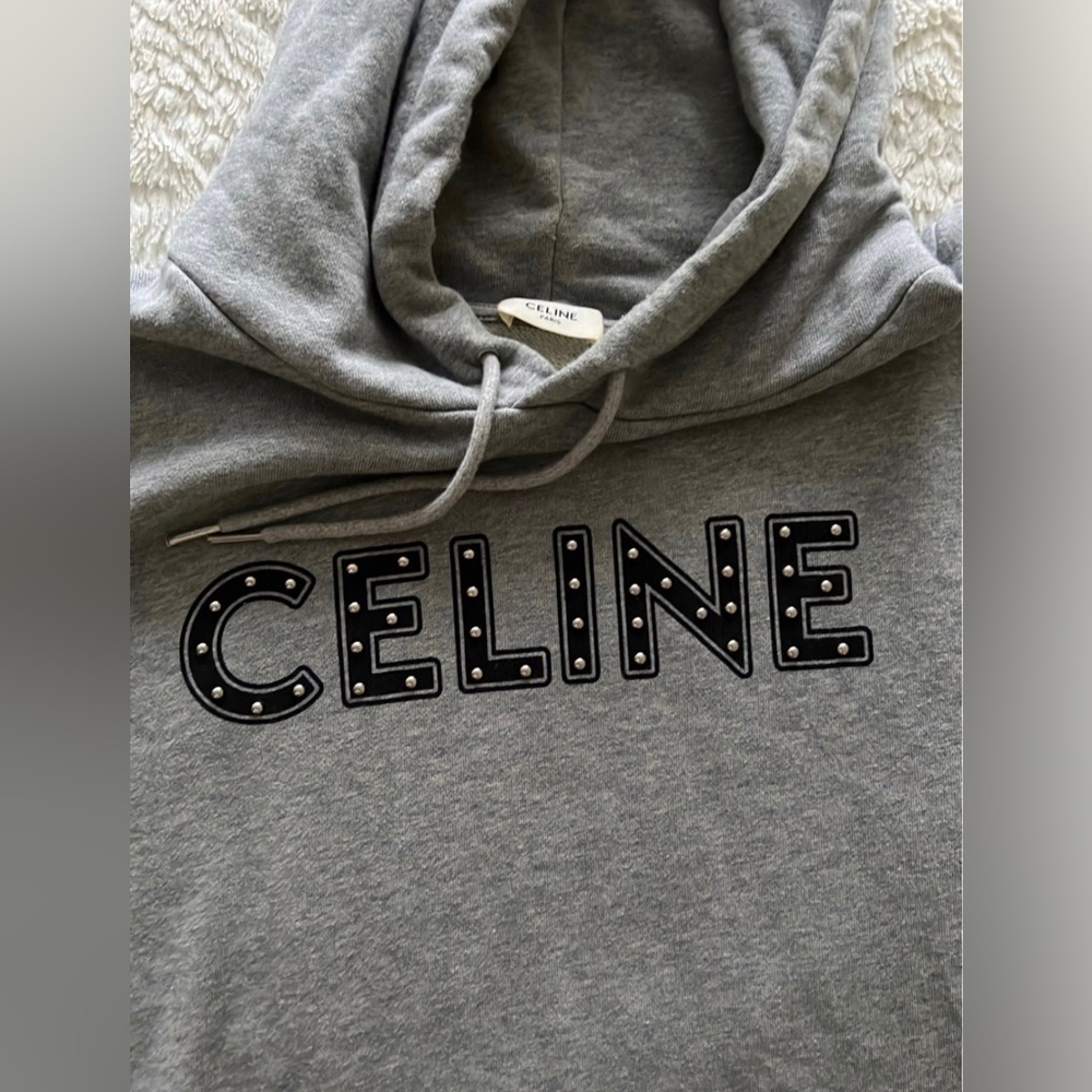 CELINE studded gray hoodie - Picture 10 of 10